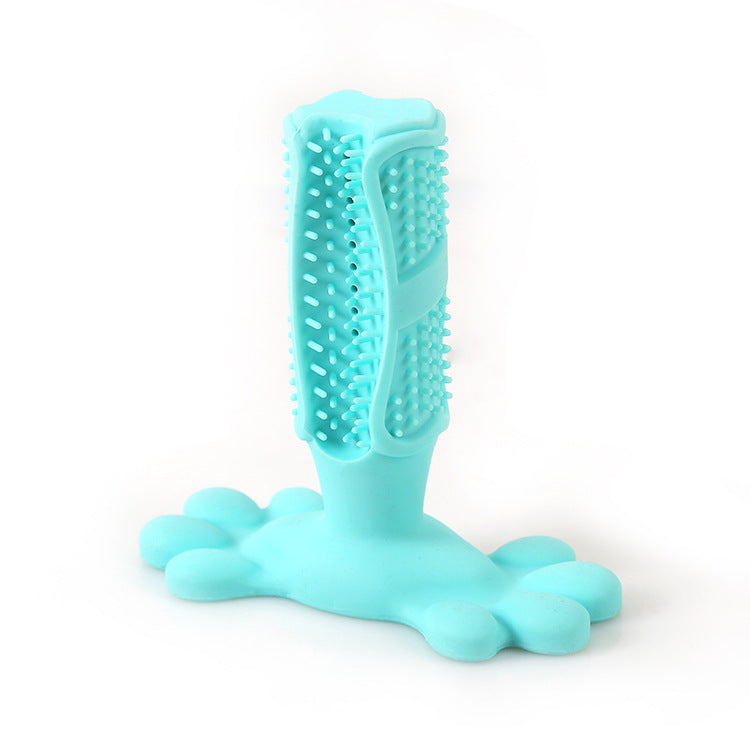 Pet dog toy toothbrush toothbrush Teddy dog ??decompression elastic rubber molar bite-resistant pet toy