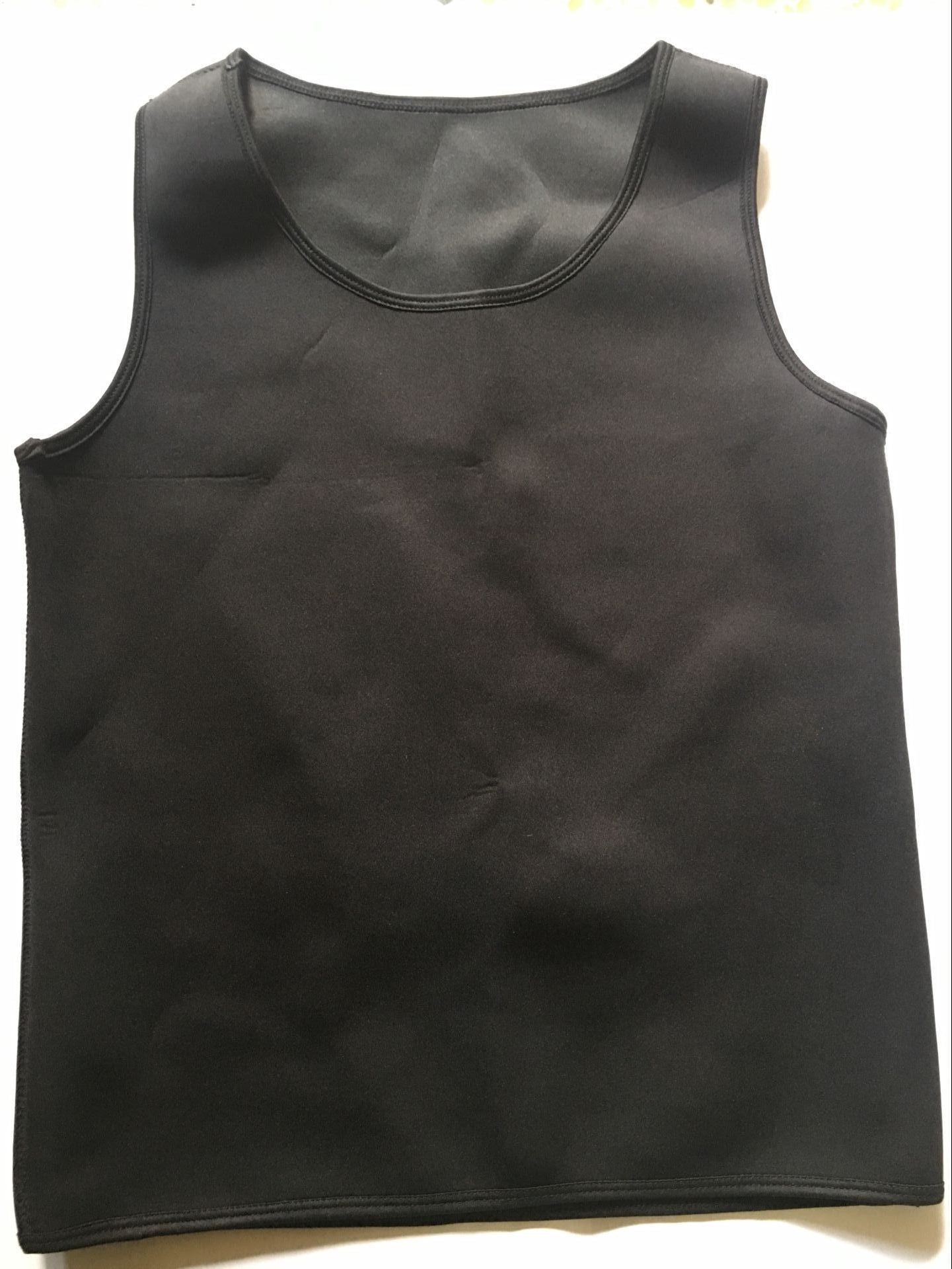 Cross-border special self-heating sports vest neoprene body sculpting vest body sweating abdomen waist male