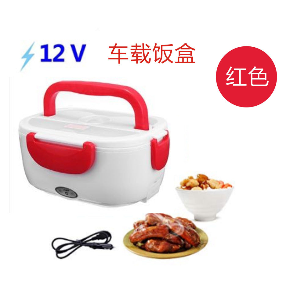 Factory split plastic car electric lunch box 12V24V auto supplies heating and cross-border gifts