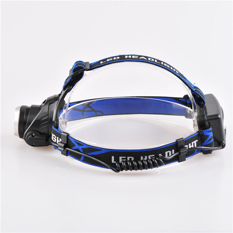 Cross-border manufacturers wholesale outdoor camping T6 charging headlights Zoom glare LED fishing plastic headlights led