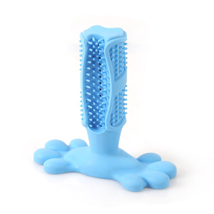 Pet dog toy toothbrush toothbrush Teddy dog ??decompression elastic rubber molar bite-resistant pet toy