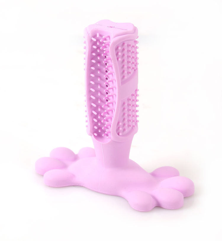 Pet dog toy toothbrush toothbrush Teddy dog ??decompression elastic rubber molar bite-resistant pet toy