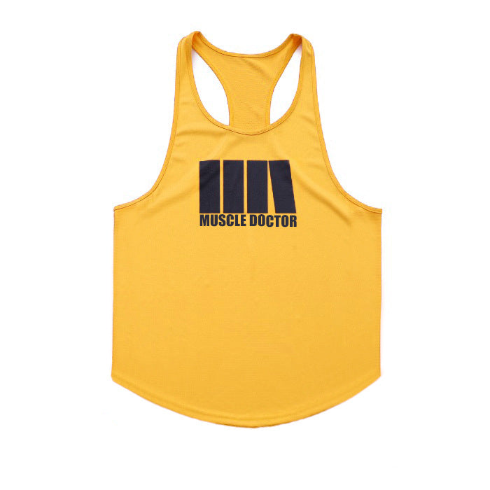 Dr. Muscle 2021 Korean version loose Korean version sports vest men's cotton running I-shaped vest factory wholesale