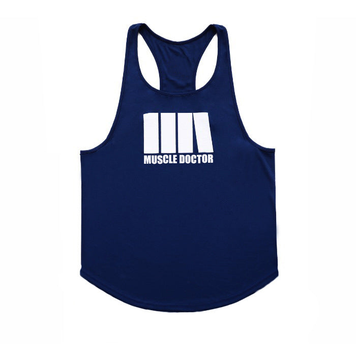 Dr. Muscle 2021 Korean version loose Korean version sports vest men's cotton running I-shaped vest factory wholesale