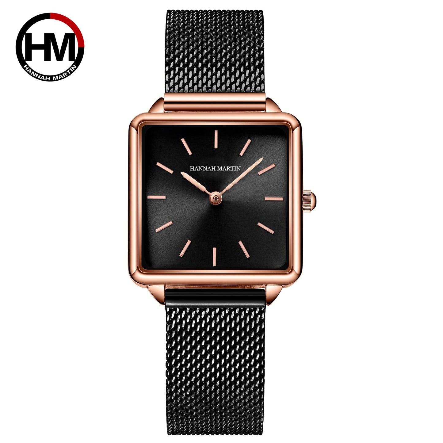 Japan Movement Drop Shipping Women Rose Gold Simple Fashion Casual Brand Wristwatch Luxury Lady Square Watches Relogio Feminino