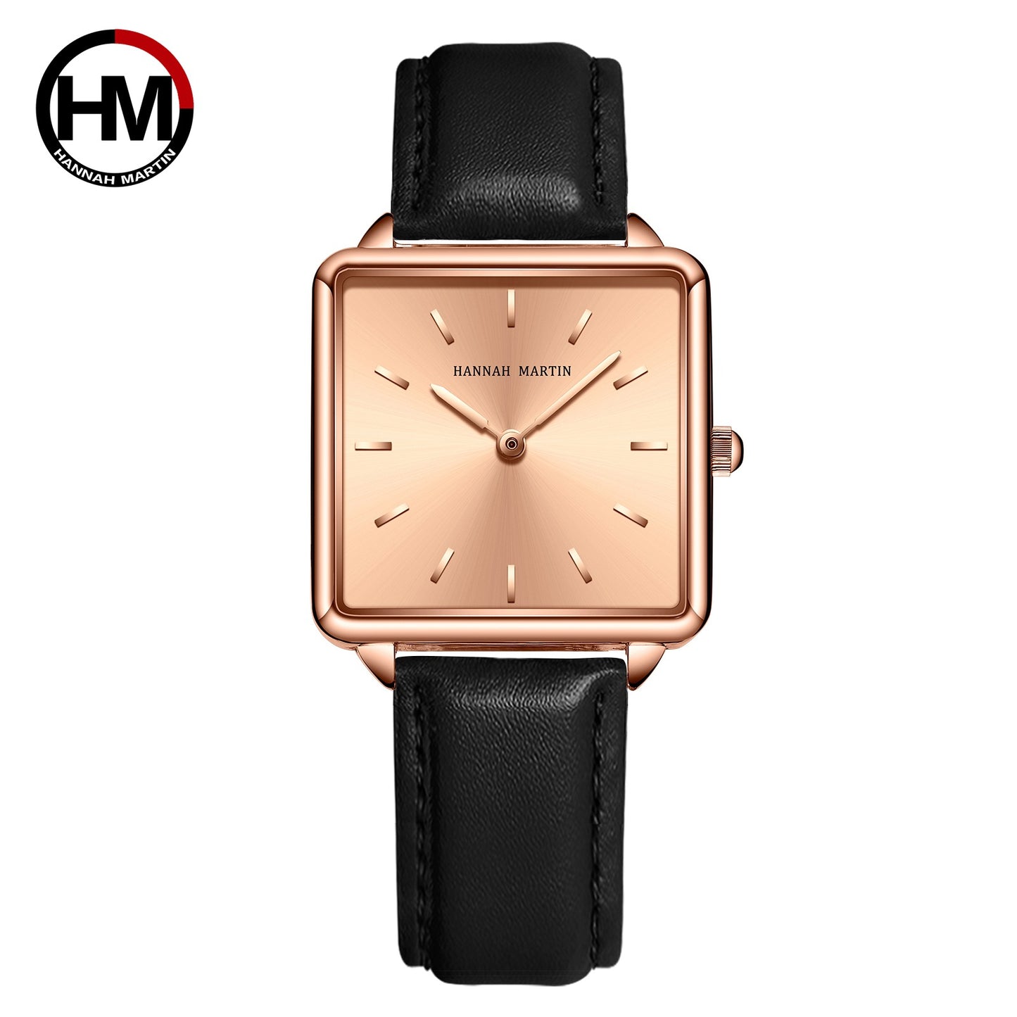 Japan Movement Drop Shipping Women Rose Gold Simple Fashion Casual Brand Wristwatch Luxury Lady Square Watches Relogio Feminino