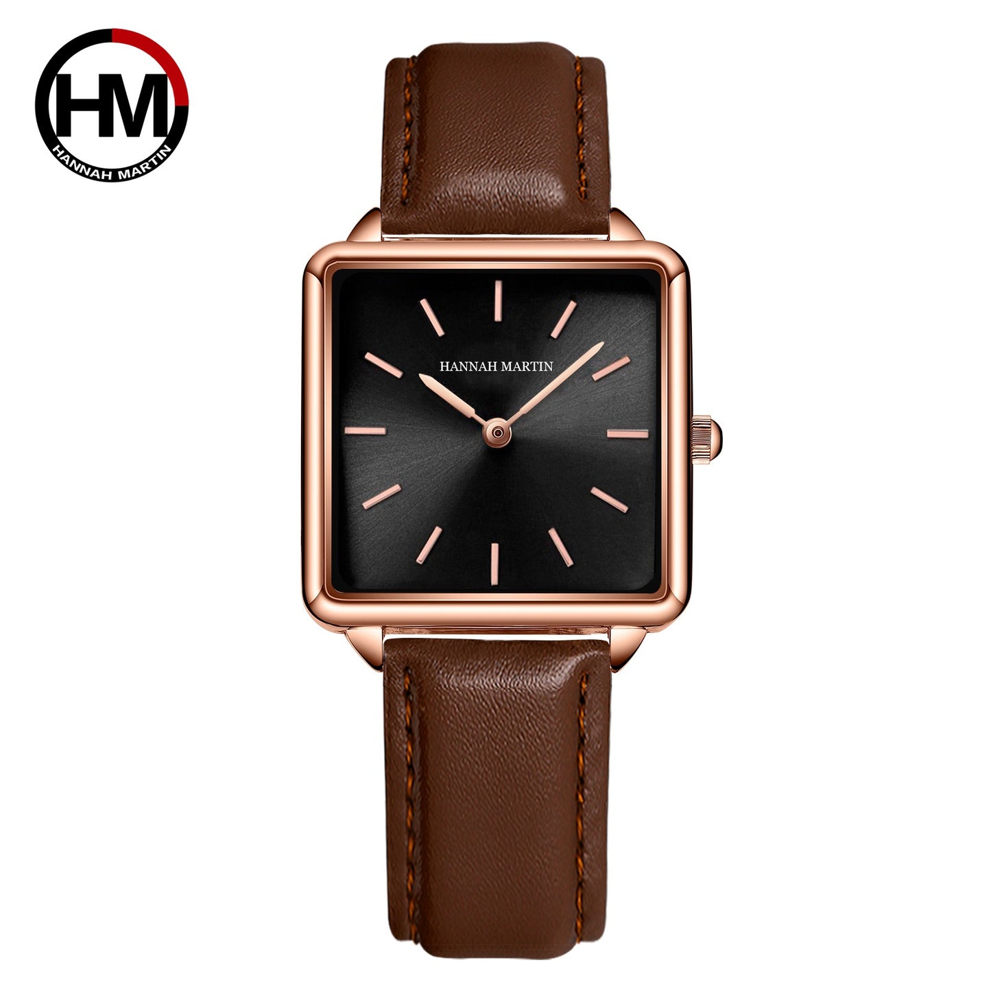 Japan Movement Drop Shipping Women Rose Gold Simple Fashion Casual Brand Wristwatch Luxury Lady Square Watches Relogio Feminino