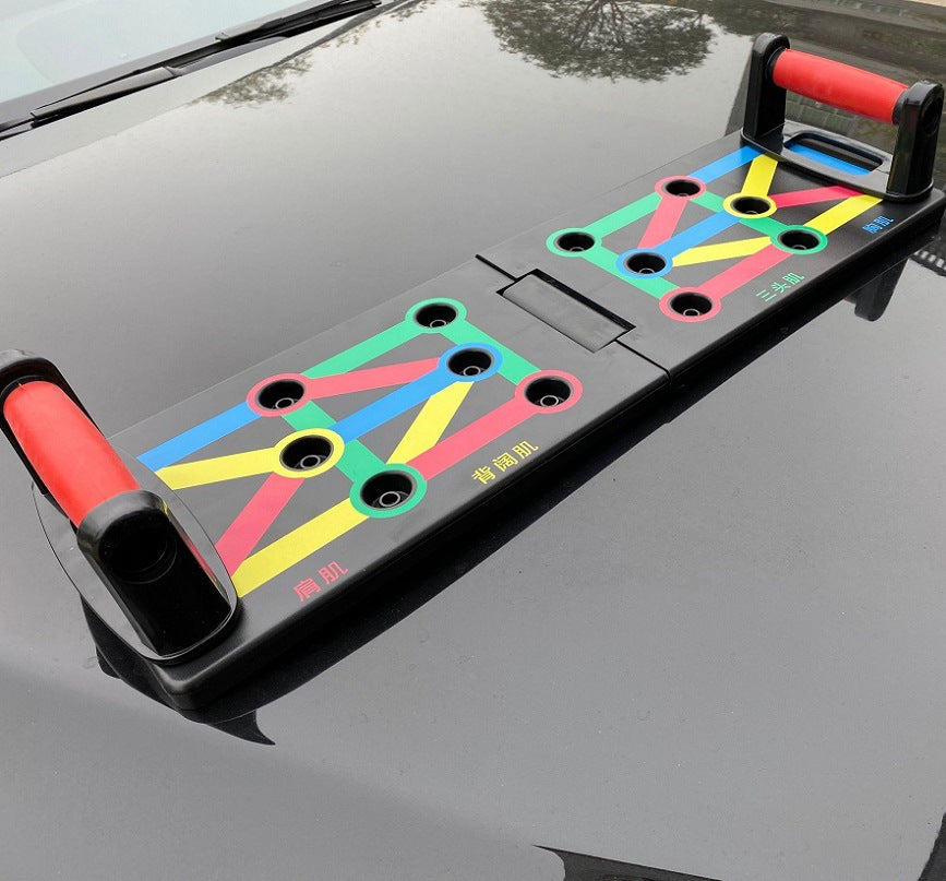 Foldable multi-functional push-up board stand fitness equipment exercise abdominal muscles