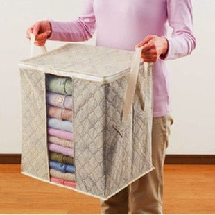 Factory direct thick non-woven bamboo charcoal color clothing storage bag clothing bag 5 colors optional