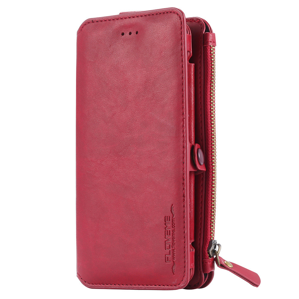 FLOVEME Luxury Retro Wallet Phone Case For iPhone 7 7 Plus XS MAX XR Leather Handbag Bag Cover for iPhone X 7 8 6s 5S Case Coque