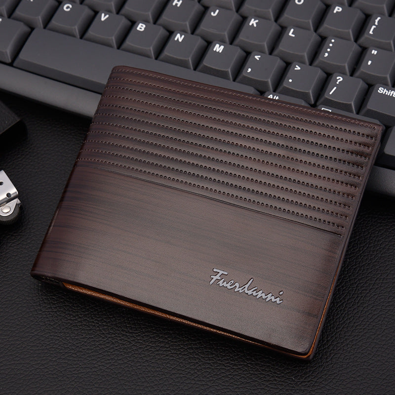 017 new men's short wallet embossed multi-card fashion wallet card package wallet factory spot wholesale