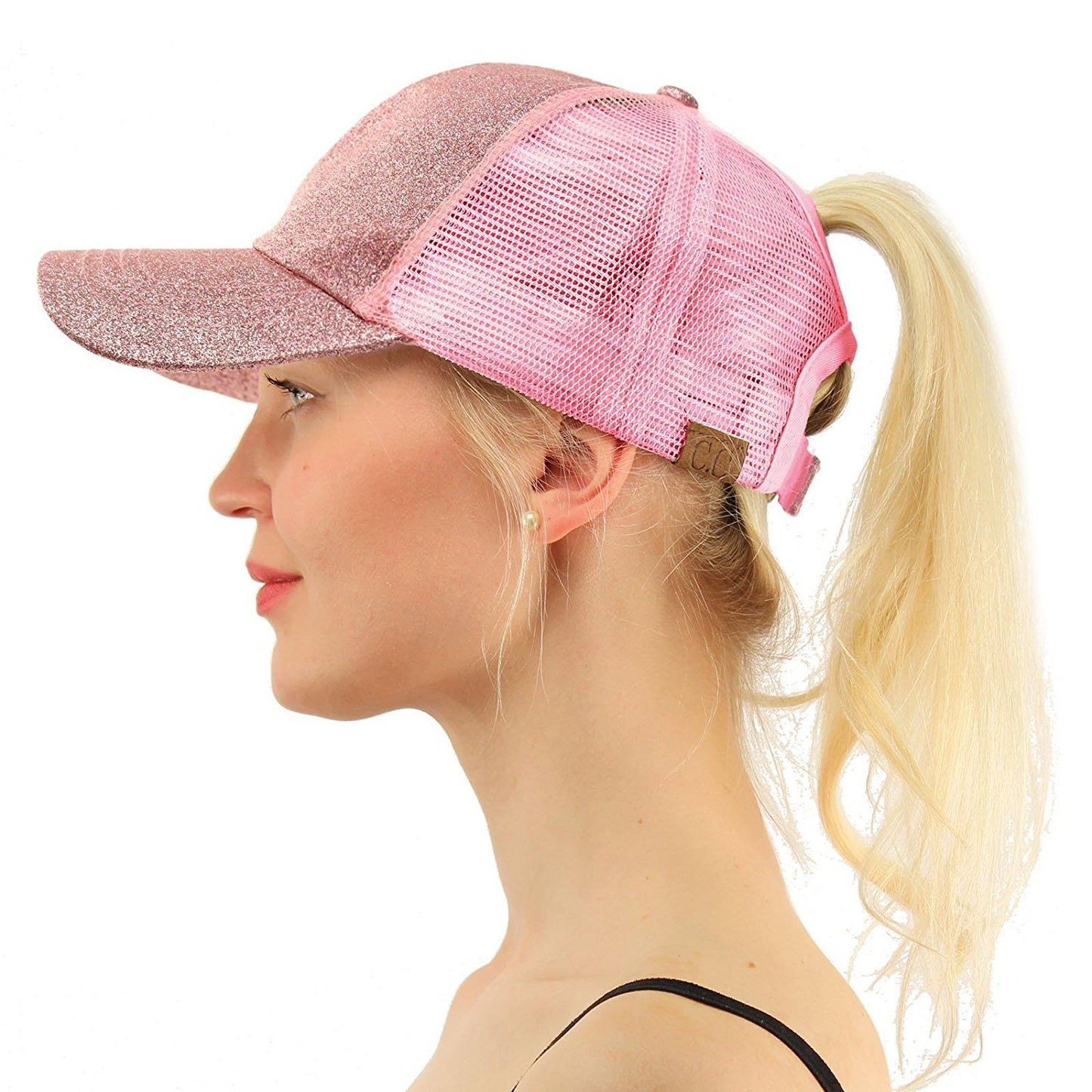 Glitter Ponytail Baseball Cap