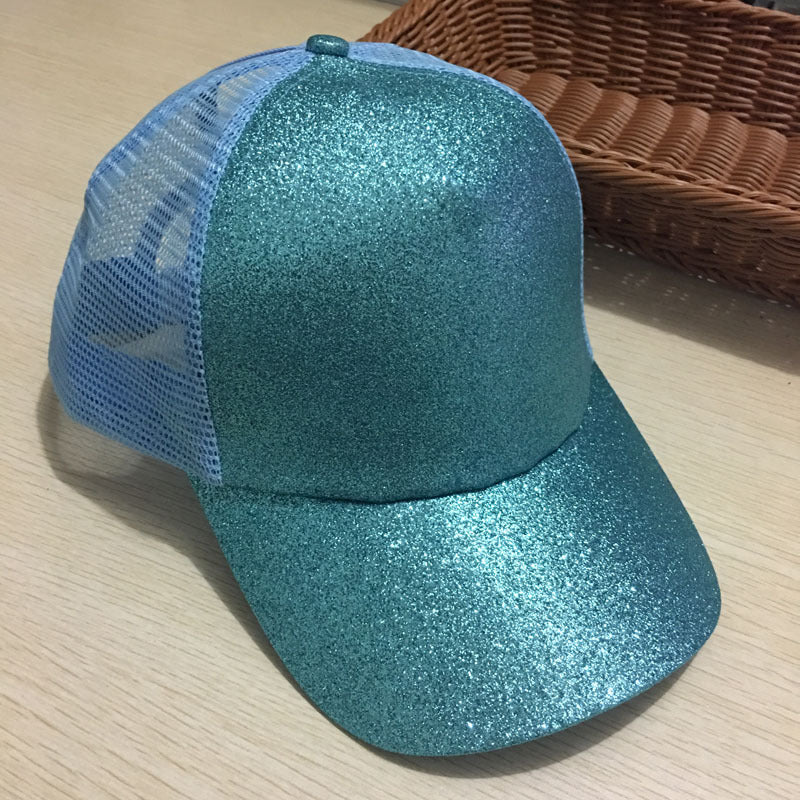 Glitter Ponytail Baseball Cap
