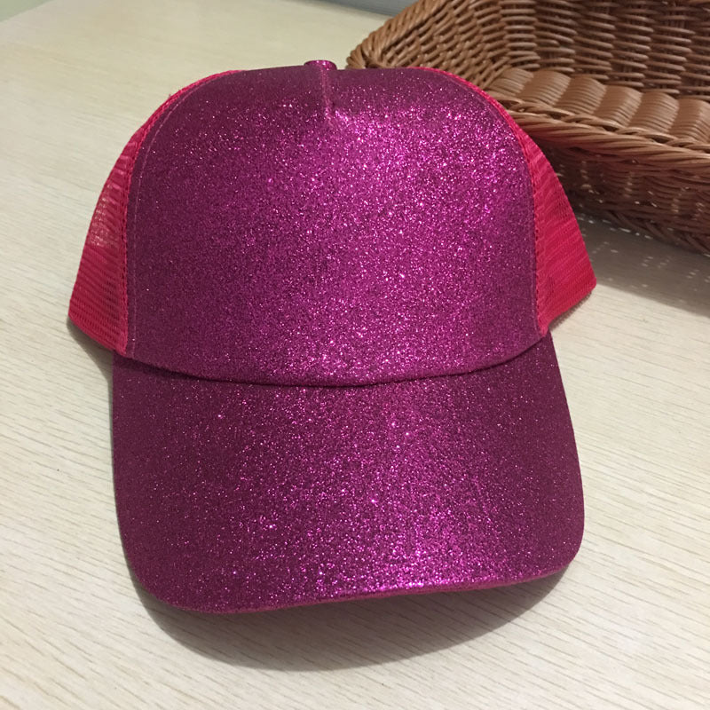 Glitter Ponytail Baseball Cap