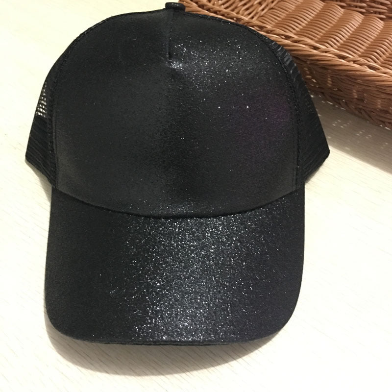 Glitter Ponytail Baseball Cap
