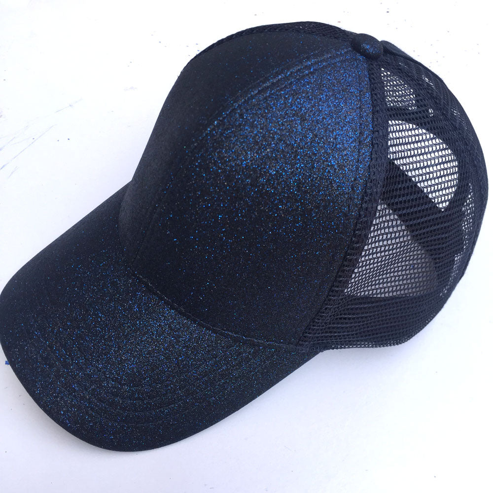 Glitter Ponytail Baseball Cap