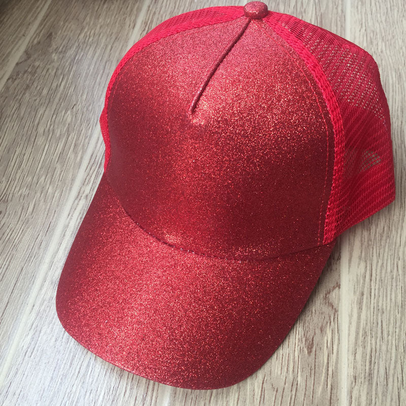 Glitter Ponytail Baseball Cap