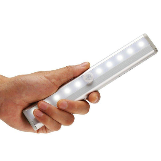 Motion Sensor Night Light Potable 10 LED Closet Lights Battery Powered Wireless Cabinet IR Infrared Motion Detector Wall Lamp