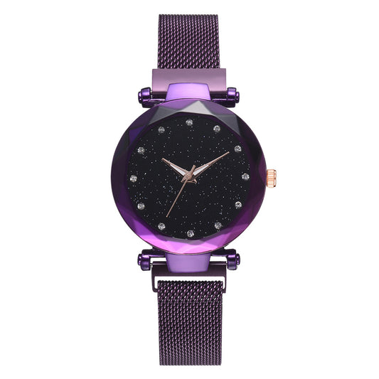 Vibrating sound explosions Spot wholesale ladies star quartz watch lazy watch magnet strap magnet watch