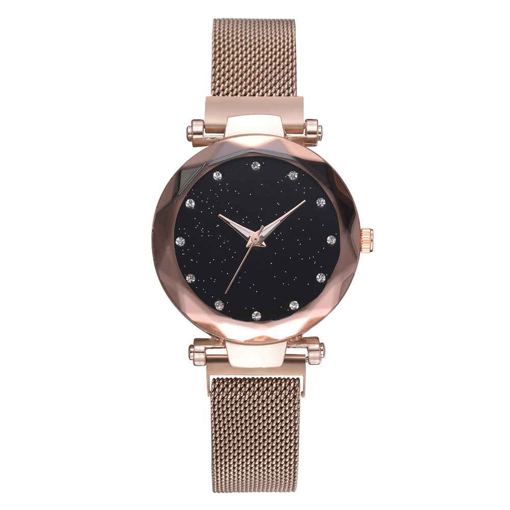 Vibrating sound explosions Spot wholesale ladies star quartz watch lazy watch magnet strap magnet watch