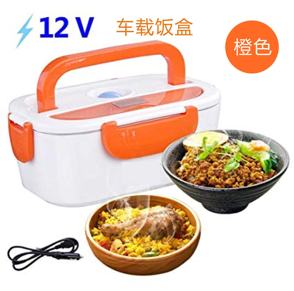 Factory split plastic car electric lunch box 12V24V auto supplies heating and cross-border gifts