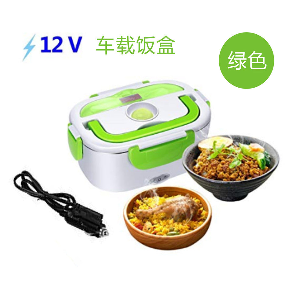 Factory split plastic car electric lunch box 12V24V auto supplies heating and cross-border gifts