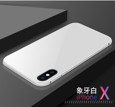 GETIHU Metal Magnetic Case for iPhone XR XS MAX X 8 Plus 7 +Tempered Glass Back Magnet Cases Cover for iPhone 7 6 6S Plus Case