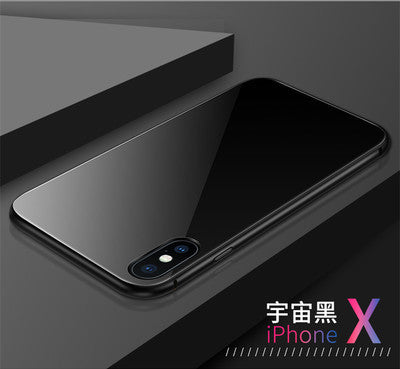 GETIHU Metal Magnetic Case for iPhone XR XS MAX X 8 Plus 7 +Tempered Glass Back Magnet Cases Cover for iPhone 7 6 6S Plus Case