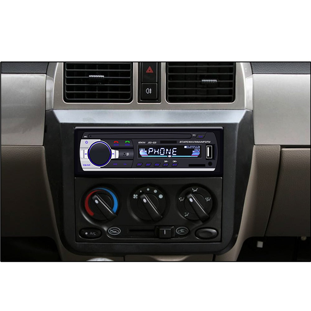 Car Radio Stereo Player Digital Bluetooth MP3 Player JSD-520 60Wx4 FM Audio Stereo Music USB/SD with In Dash AUX Input