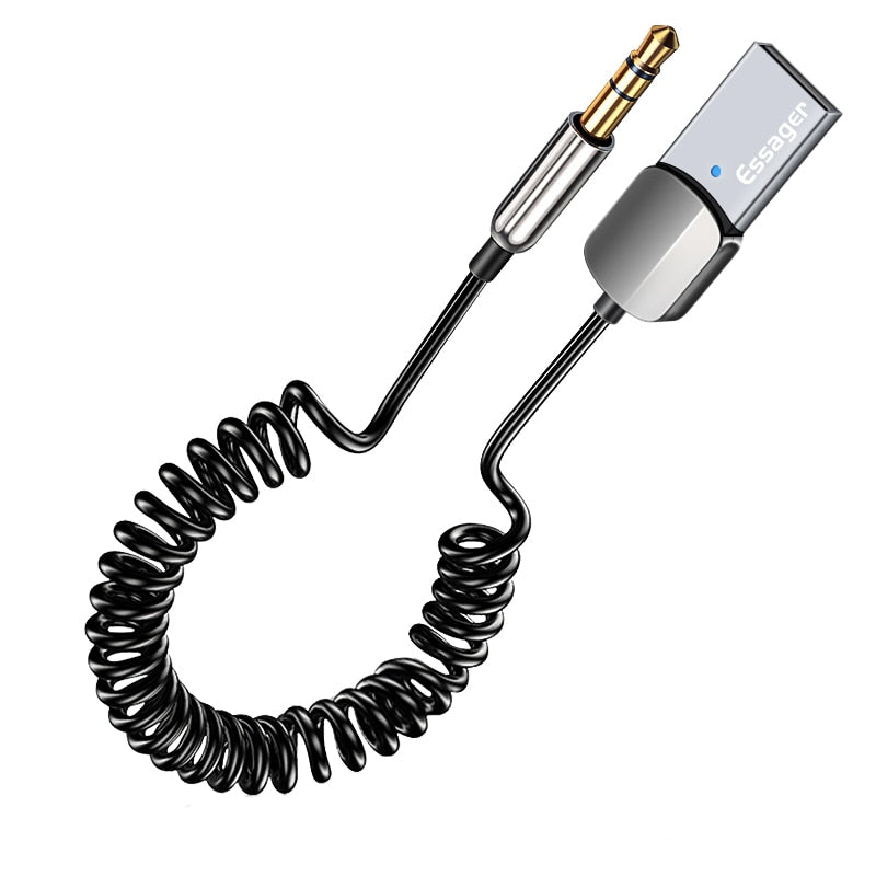 Bluetooth Adapter Audio Cable For Cars USB Bluetooth 3.5mm Jacks Receiver Transmitter Music Speakers Dongle Handfree
