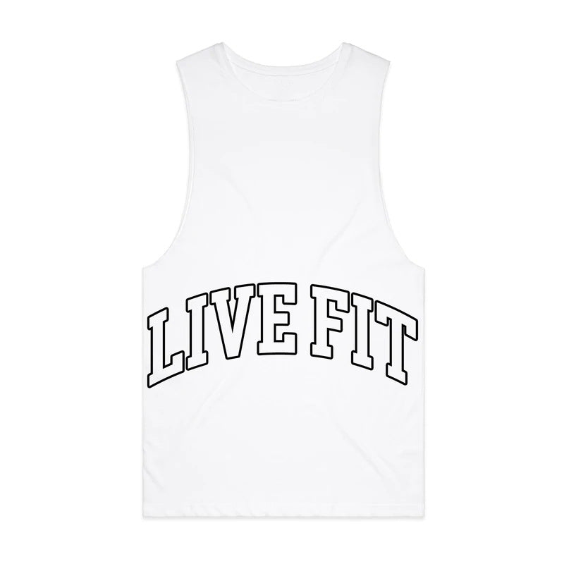 2022 new summer sports fitness men's vest exercise leisure outdoor letters loose leisure muscle vest
