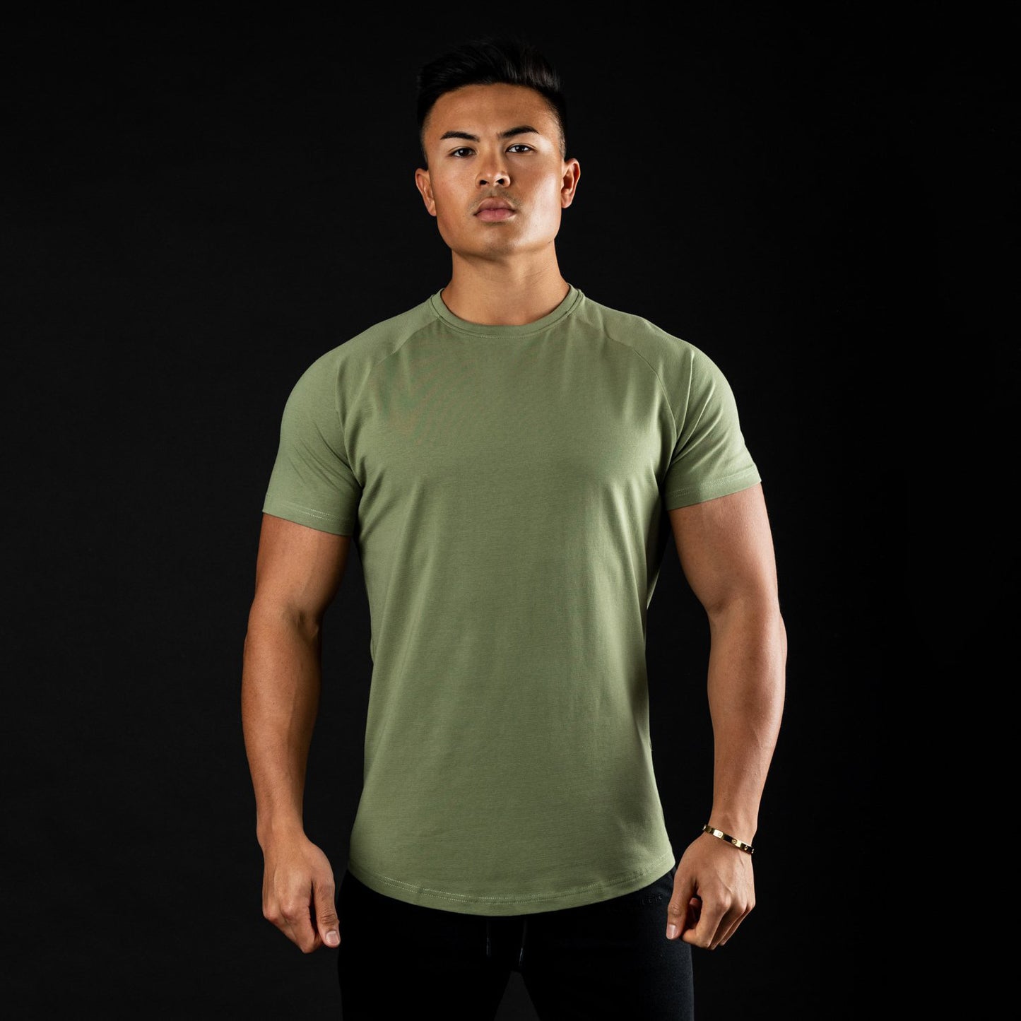 New muscle fitness brother sports men's T-shirt summer round neck cotton running short-sleeved top casual hair