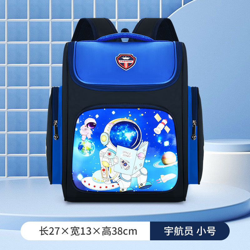 Schoolbags for primary school students boys and girls grades 1-3-6 cute cartoon load-reducing spine protection children's backpacks wholesale