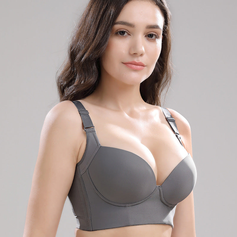 Cross-border new products plus size bra thin section beautiful back plus size underwear 7 breasts wholesale