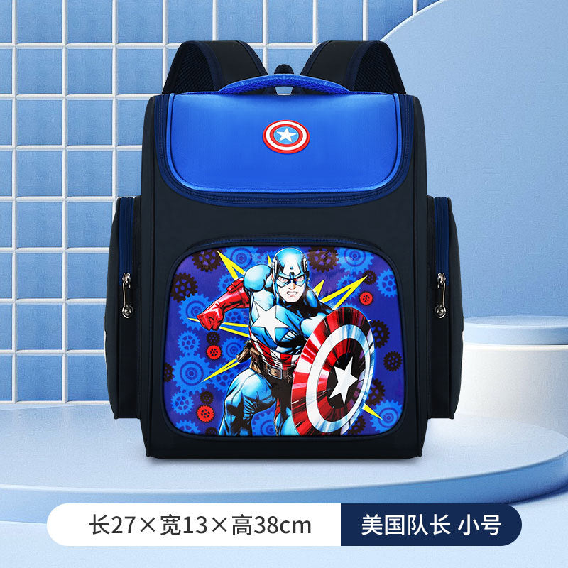 Schoolbags for primary school students boys and girls grades 1-3-6 cute cartoon load-reducing spine protection children's backpacks wholesale