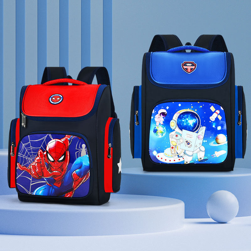 Schoolbags for primary school students boys and girls grades 1-3-6 cute cartoon load-reducing spine protection children's backpacks wholesale