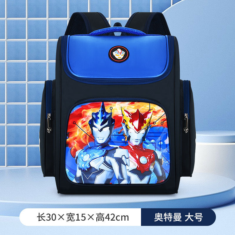 Schoolbags for primary school students boys and girls grades 1-3-6 cute cartoon load-reducing spine protection children's backpacks wholesale