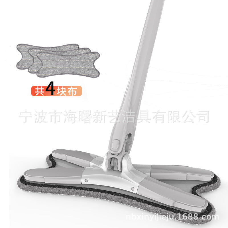 Butterfly mop Imitation hand-twist flat mop Hand-washable flat mop Butterfly mop source factory patented product