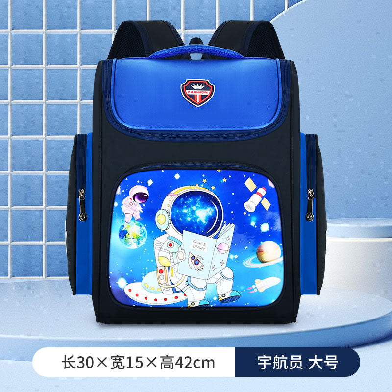 Schoolbags for primary school students boys and girls grades 1-3-6 cute cartoon load-reducing spine protection children's backpacks wholesale