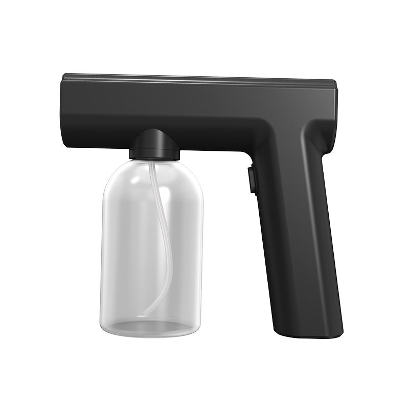Factory direct sales handheld nano spray disinfection gun rechargeable portable blue light atomization gun alcohol disinfection gun sprayer