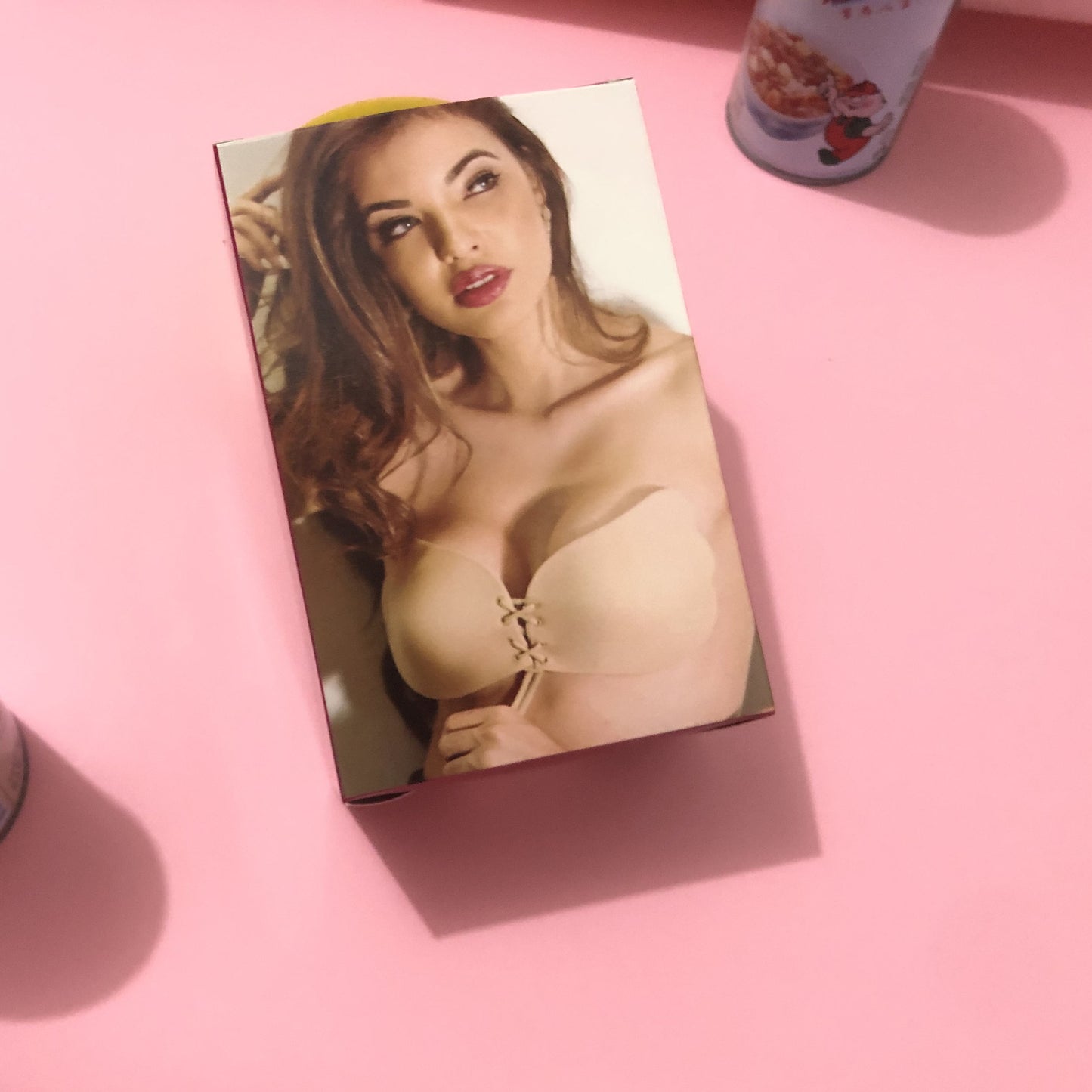 Lala goddess invisible chest paste wedding dress gathered thickened non-slip upper support big breasts thin section oversized breast-receiving bra