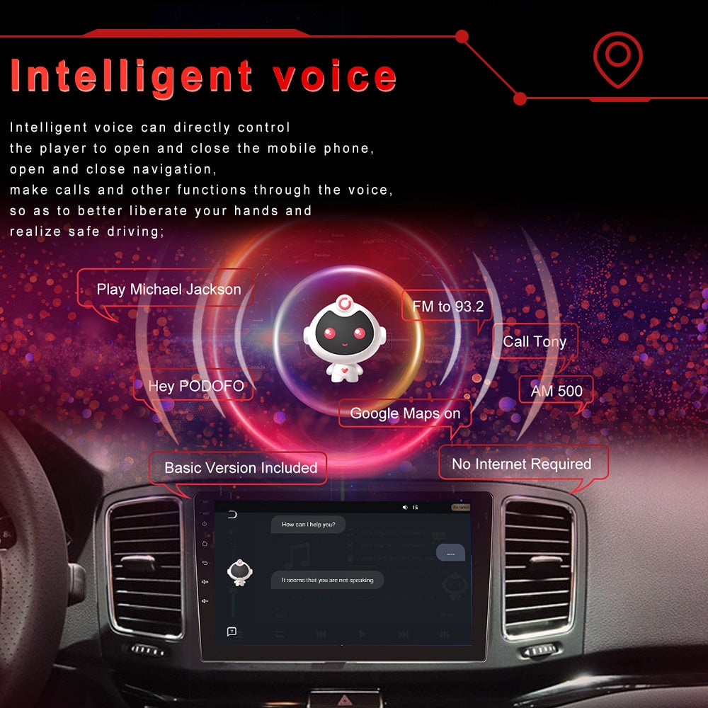 Car Radio 2 Din Android 10/11 GPS Multimedia Player Autoradio 4G For Volkswagen Nissan Toyota Hyundai Kia Ford Focus