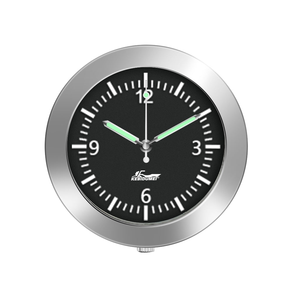 Car Clock Luminous Automobiles Internal Stick-On Mini Digital Watch Mechanics Quartz Clocks Auto Ornament Car Accessories