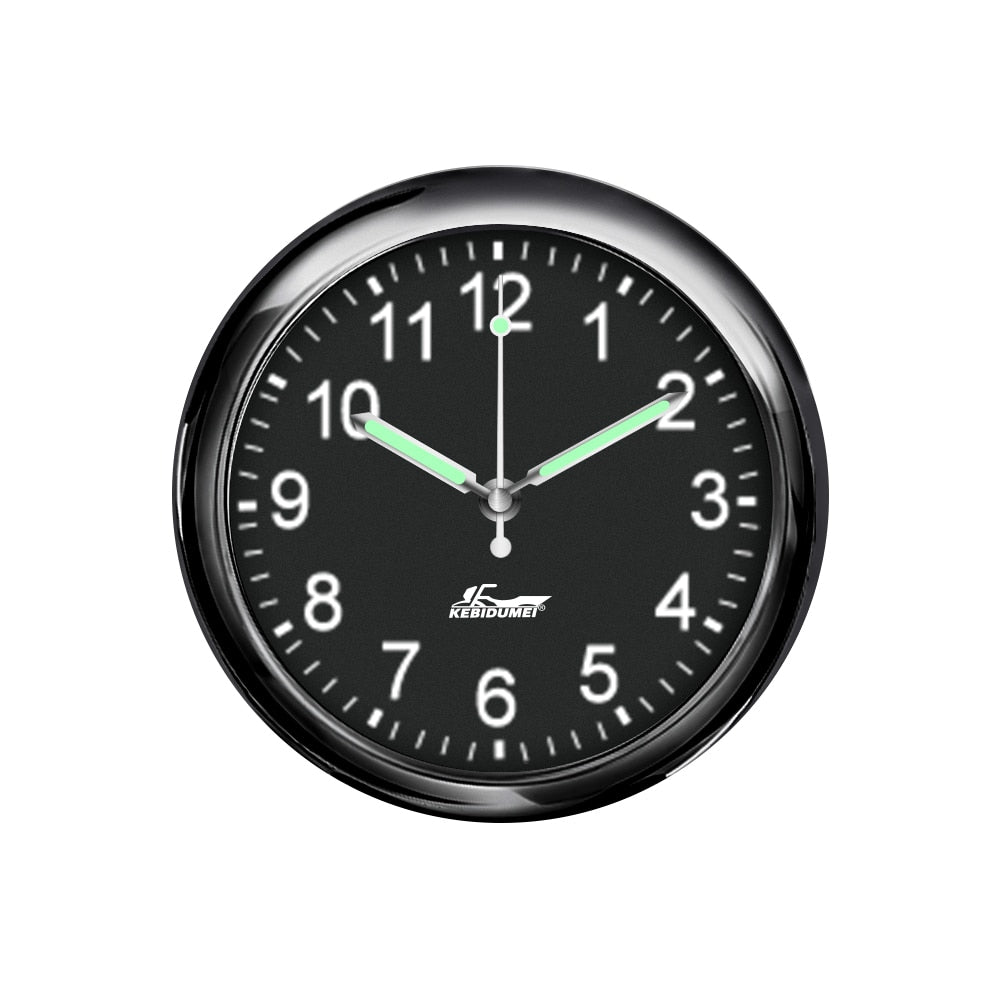 Car Clock Luminous Automobiles Internal Stick-On Mini Digital Watch Mechanics Quartz Clocks Auto Ornament Car Accessories