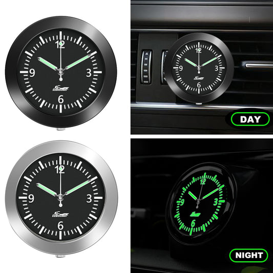 Car Clock Luminous Automobiles Internal Stick-On Mini Digital Watch Mechanics Quartz Clocks Auto Ornament Car Accessories