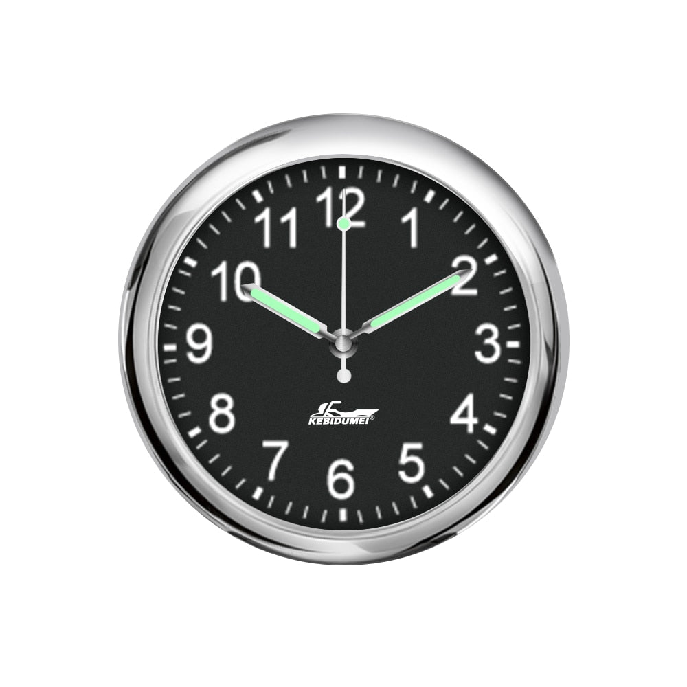 Car Clock Luminous Automobiles Internal Stick-On Mini Digital Watch Mechanics Quartz Clocks Auto Ornament Car Accessories
