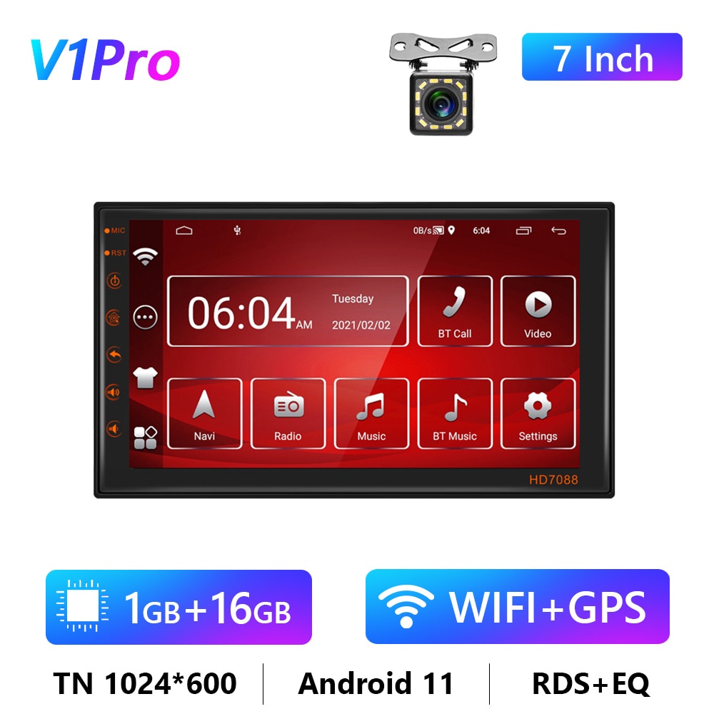 Car Radio 2 Din Android 10/11 GPS Multimedia Player Autoradio 4G For Volkswagen Nissan Toyota Hyundai Kia Ford Focus