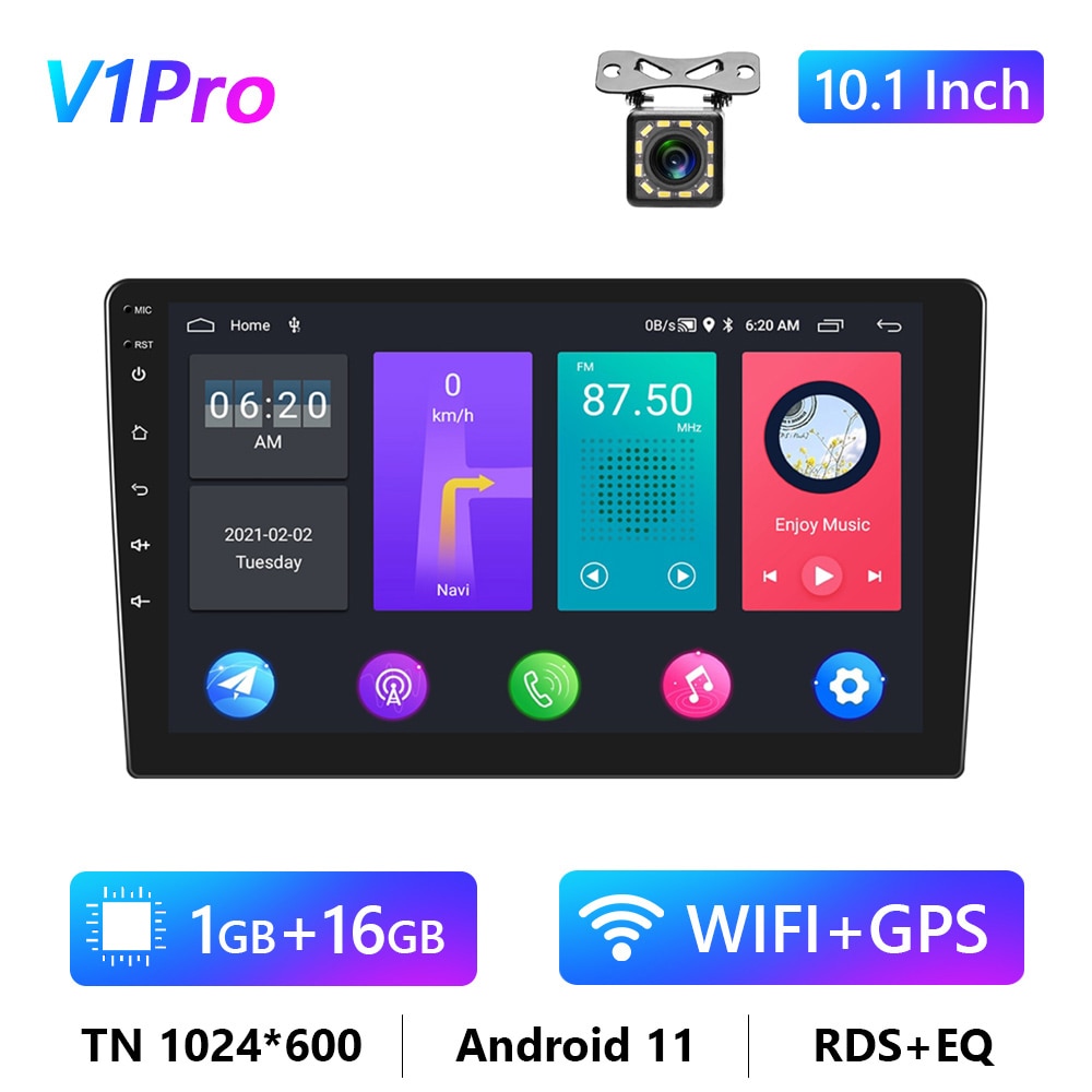 Car Radio 2 Din Android 10/11 GPS Multimedia Player Autoradio 4G For Volkswagen Nissan Toyota Hyundai Kia Ford Focus